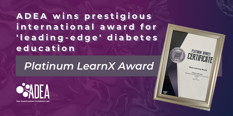 ADEA diabetes education framework wins world's top learning award